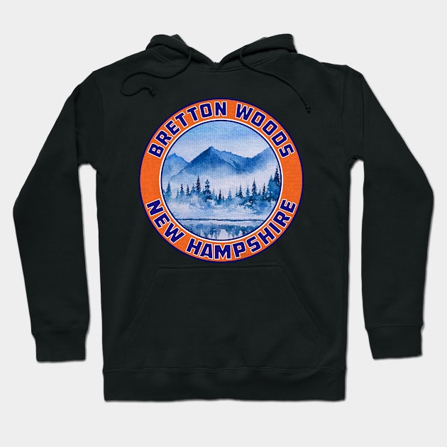 Skiing Bretton Woods New Hampshire Mountains Ski Snowboard Hoodie by TravelTime